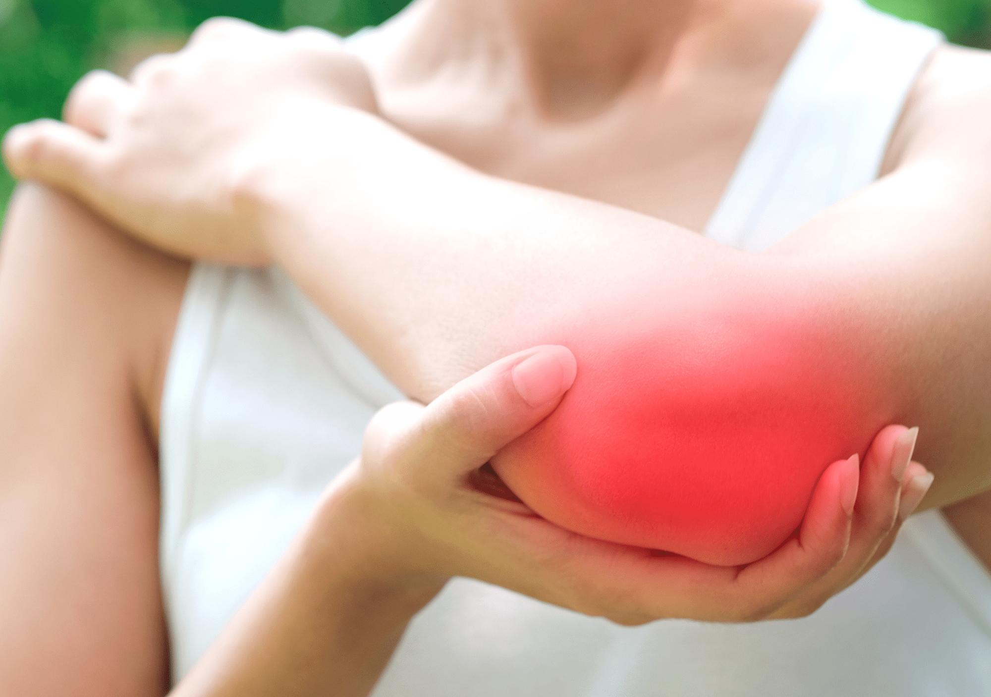 Man with a swelling on left hand.