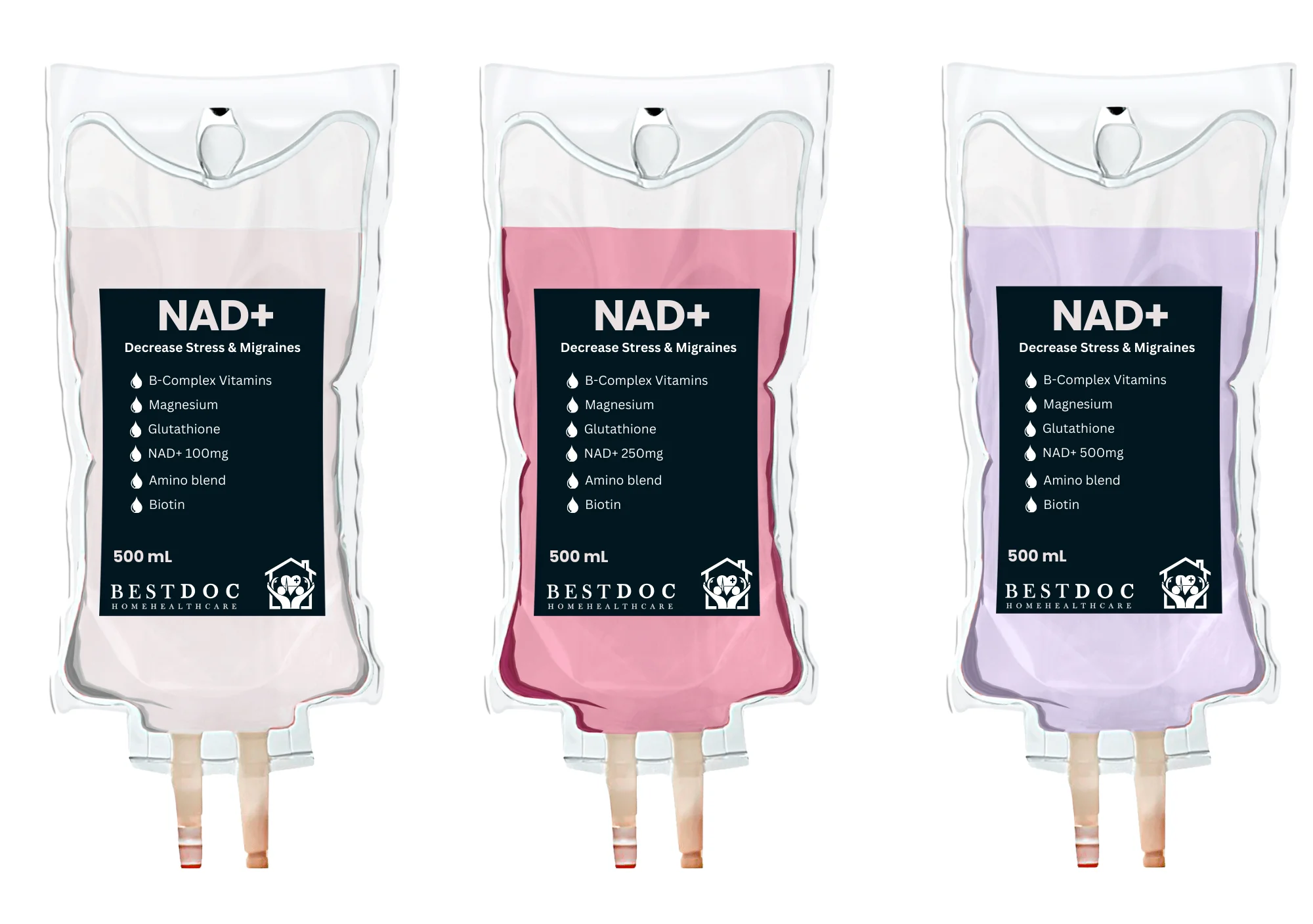 3 bottles of NAD IV Therapy