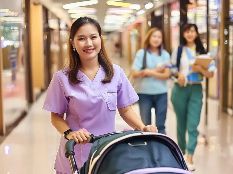 Nanny in Mall